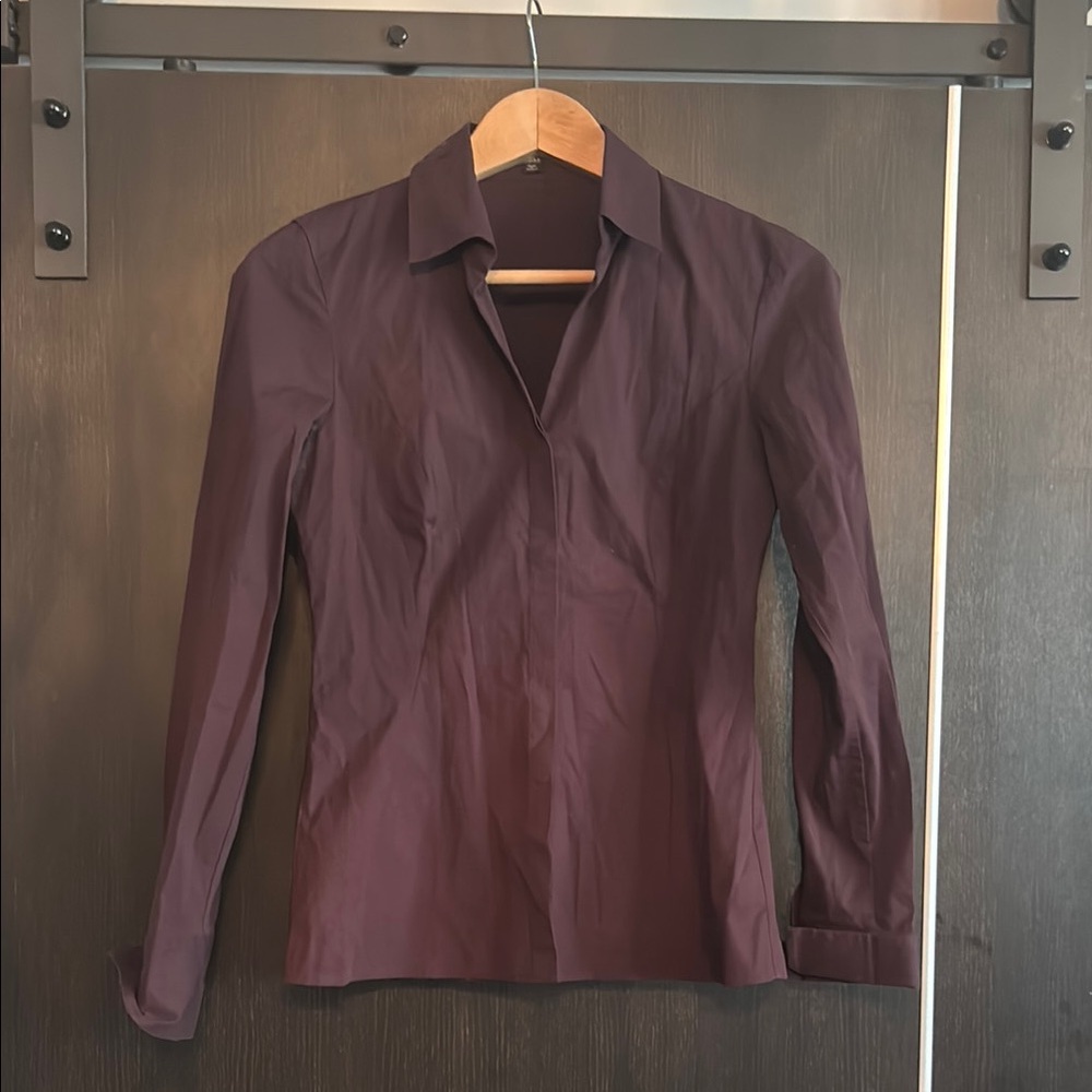 Hugo Boss women’s Elegant Purple Long Sleeve Dress Shirt